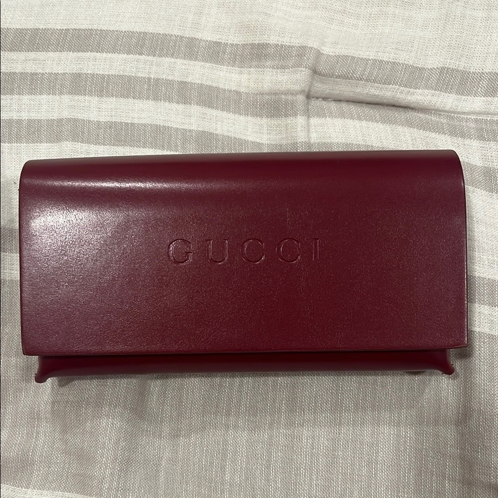 Gucci Red Leather Case